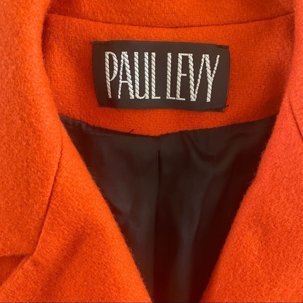 PAUL LEVY Vintage Wool Double Breast Coat Size M NEW - Picture 9 of 13